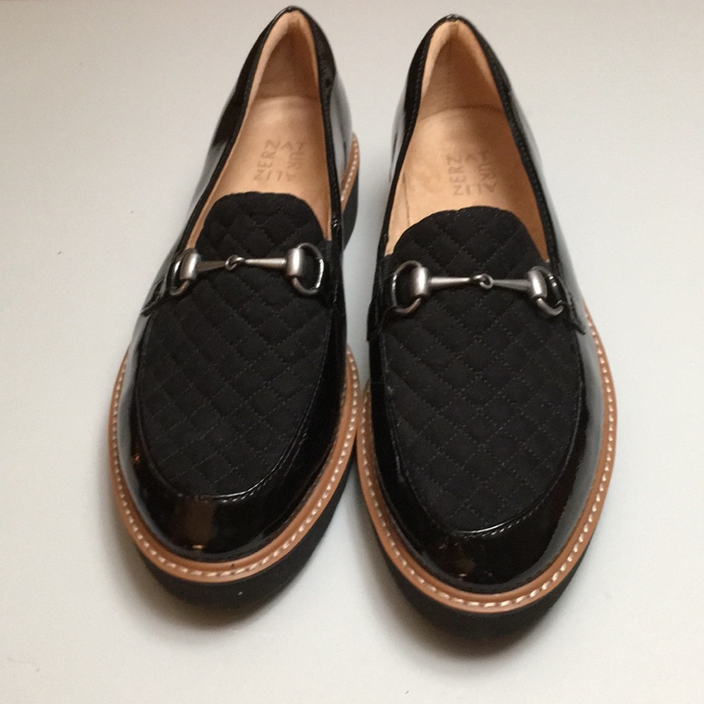 Naturalizer Black Patent Loafers Size 11